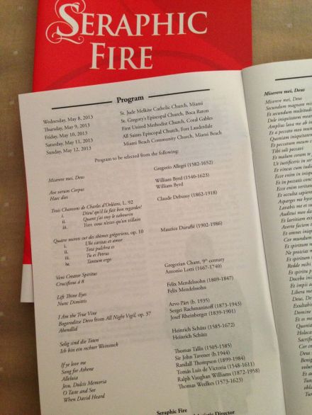 Cathedral Classics program