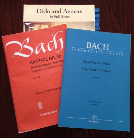 Bach and Purcell scores