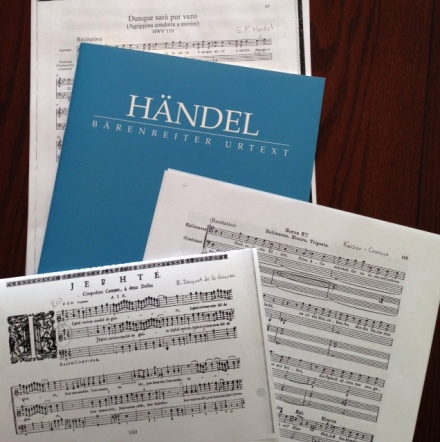 Handel, Keiser, Jacquet de la Guerre scores
