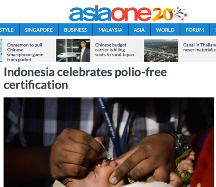 Indonesia Polio headline